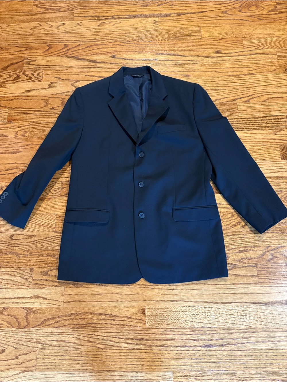 Claiborne Navy Boys' Dress Blazer - Classic Three-Button